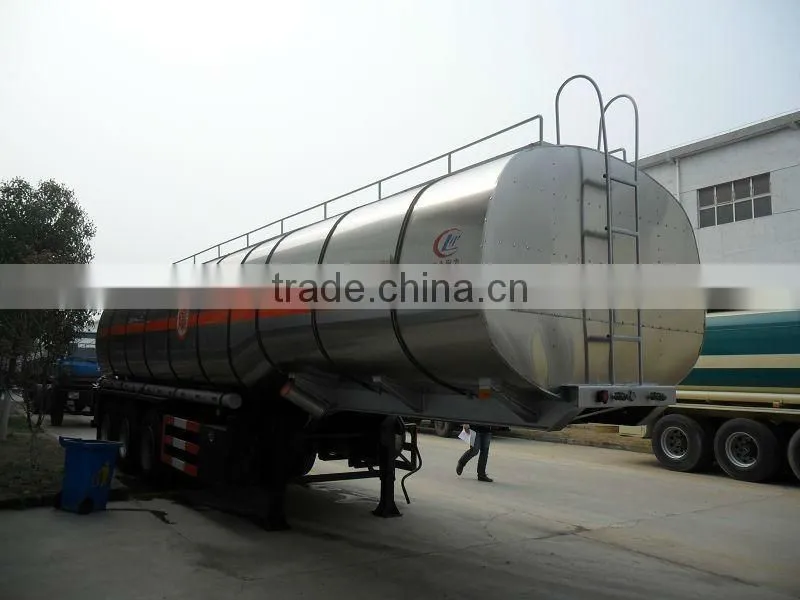 Stainless steel trailer 50mt for liquide transport