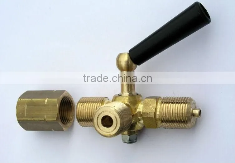 Brass gauge needle valve,gauge stop valve DIN 16261for pressure and temperature gauges accessories