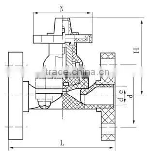 ABS Flange diaphragm valves DIN (Civil)/ABS Flange diaphragm valves