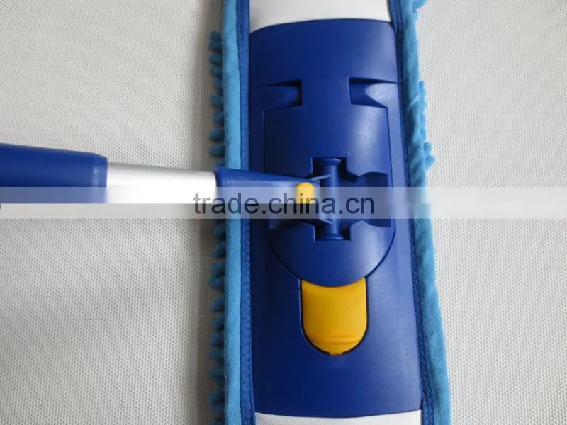 Scalable Long Handle Flat Floor Mop With Chenille Mop Head