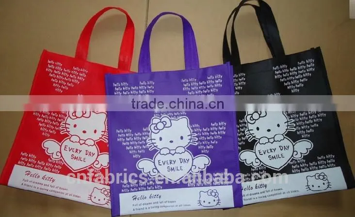 China Supplier best selling cartoon hello kitty non woven Shopping Bag