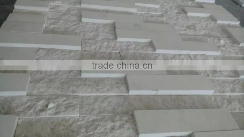 Interior white sand cultured stone