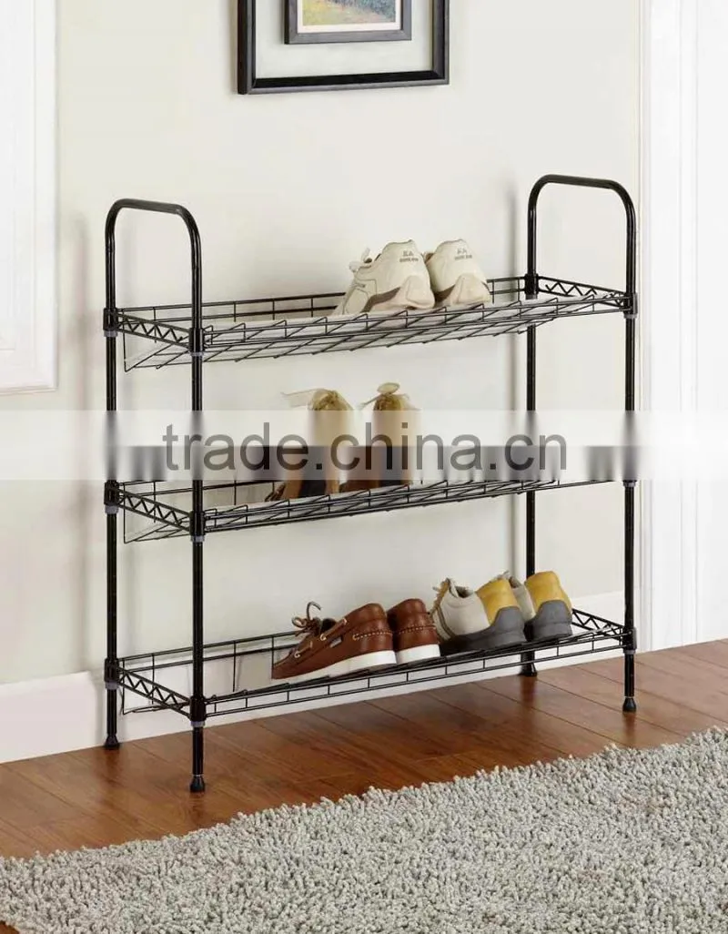 metal wire Shoe Rack Organizer Standing Storage Shelf