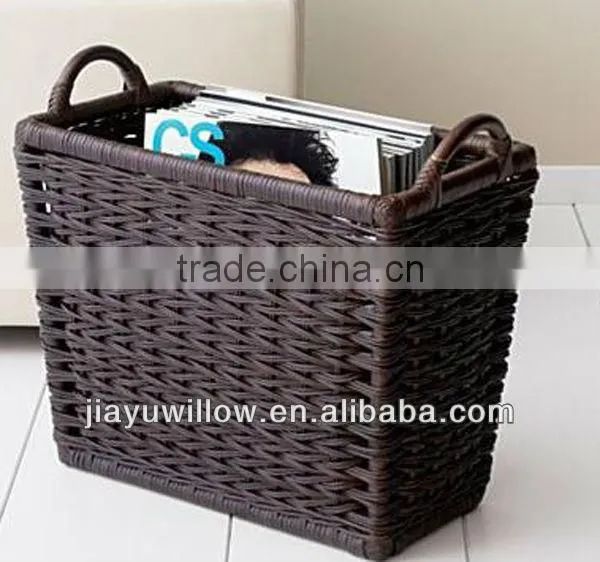 Natural Wicker Magzine CD Baskets wholesale