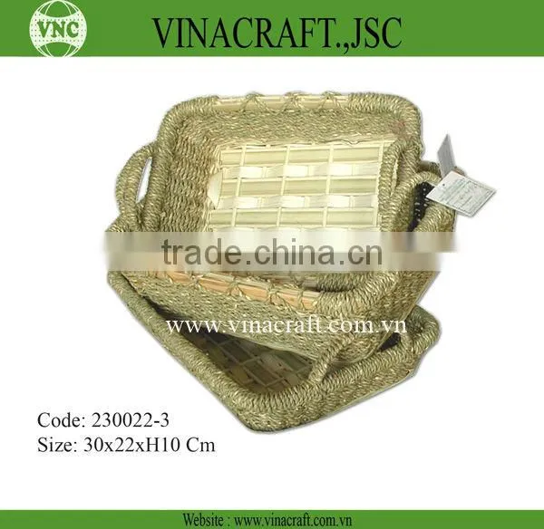 Nice wicker baskets wholesale with handle