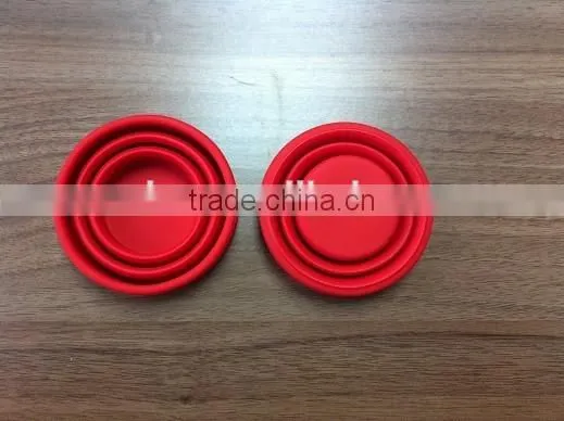 Silicone Foldable Coffee Cup Pill Box Collapsing Travel Drinking cup