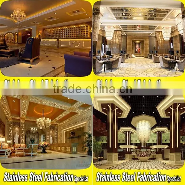 Custom-Made Stainless Steel Hotel Lobby Interior Decoration Equipment