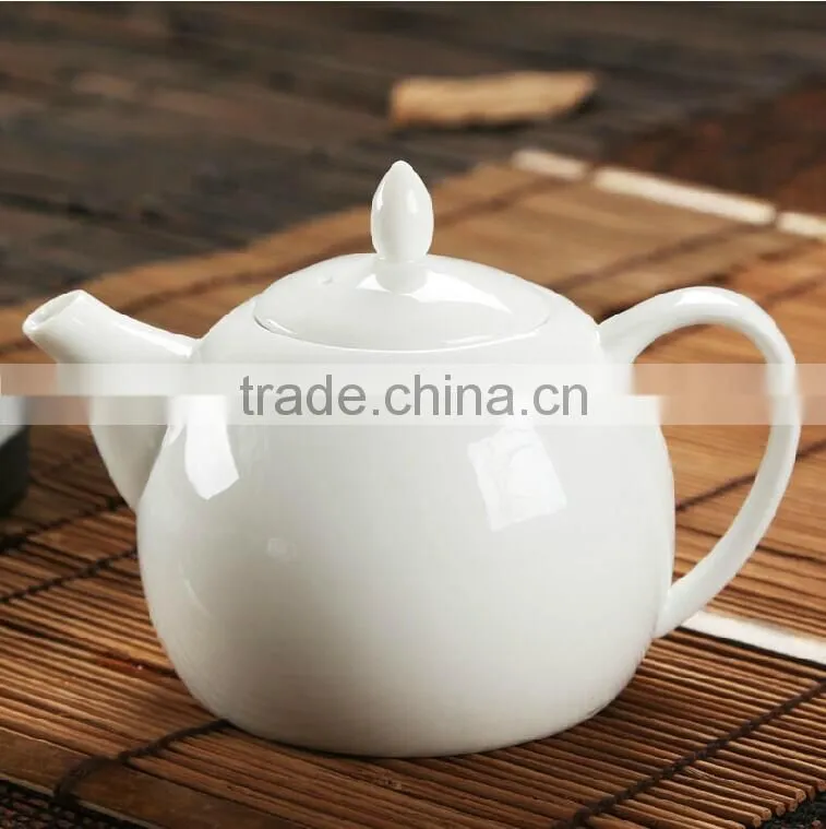 wholesale alibaba online shop china white porcelain tea pot, grace tea ware, coffee pot