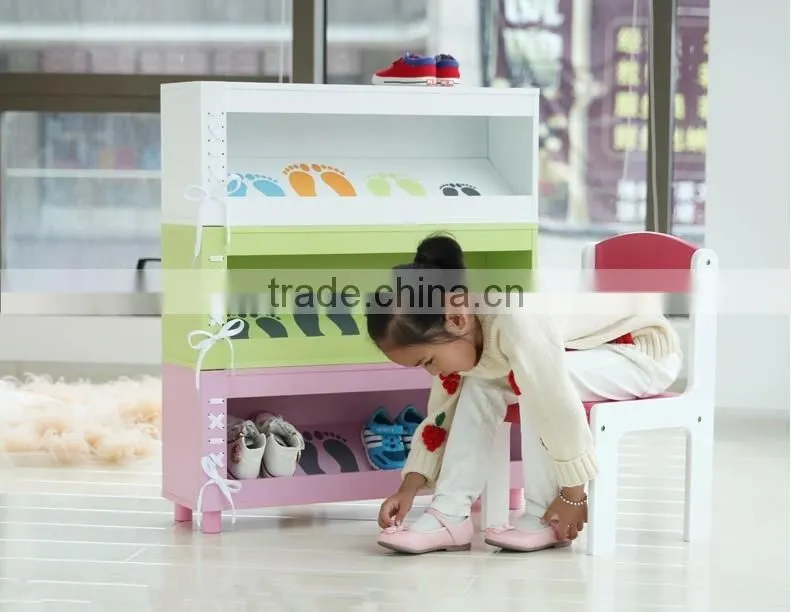 2015 wooden shoe racks for kids