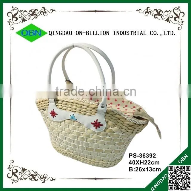 Custom handmade corn husk hand bag for sale
