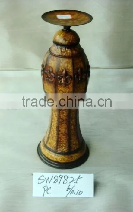 metal vase candle holder