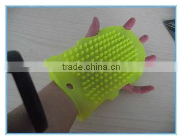Pet supplies brush dog bath brush rubber toe dog supplies dog gloves for shower