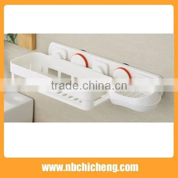 High quality bath accessories holder plastic storage holder wall mounted shelf