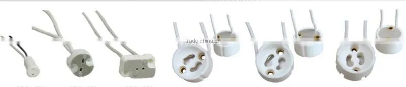 fluorescent Lampholder Cord Set Accessories porcelain lamp holder lamp socket lamp base gu10 with electric wire