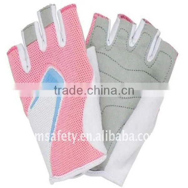 Pro fit fingerless workout gym fitness weight gloves for weight lifting