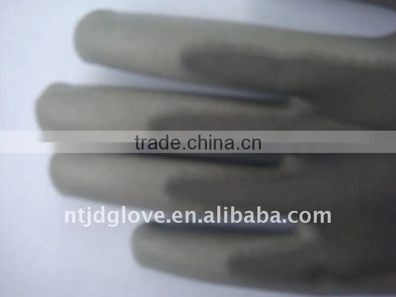 13G With Grey PU Coating /PU GLOVE.