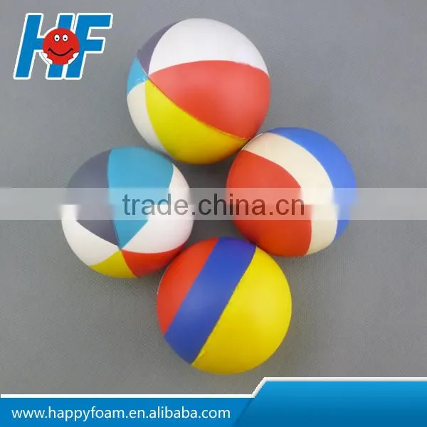 63MM colorful PU foam stress bouncing squeeze ball toy