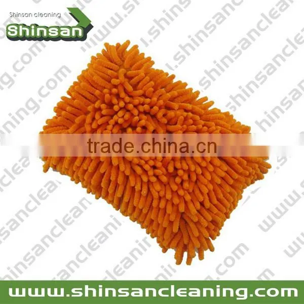 S06.052 chenille sponge/chenille car sponge scourer/microfiber sponge