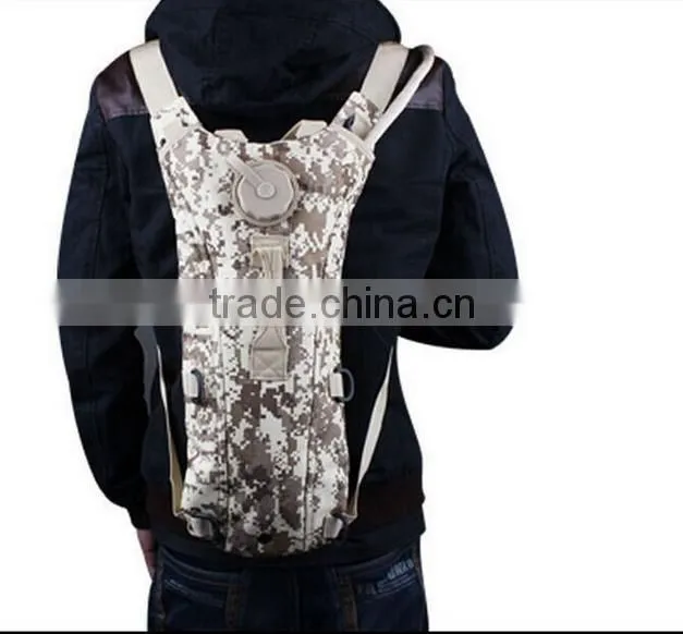 Multi camo hydration backpack tactical 2L hiking military hydration pack