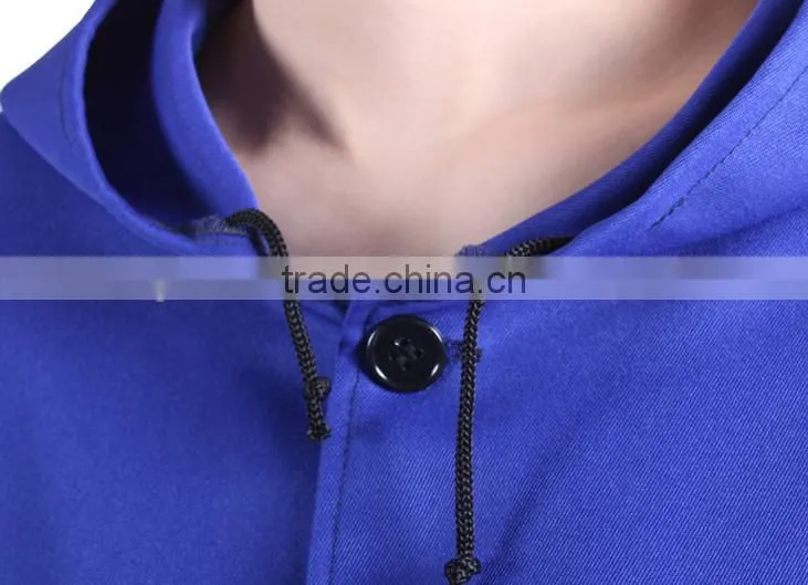 Antistatic acid resistant Long Lab coat hooded long gown