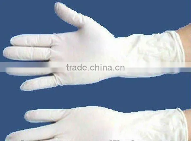 Powder free medical examination latex disposable gloves
