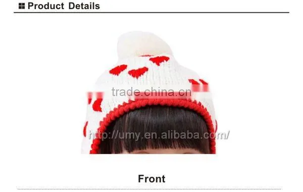2014 fashion custom winter hat knitted beanie