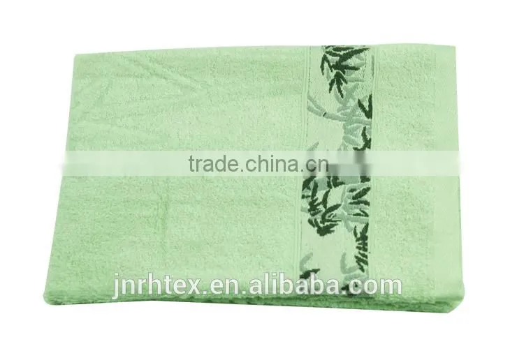 Custom cotton terry clean bamboo towel