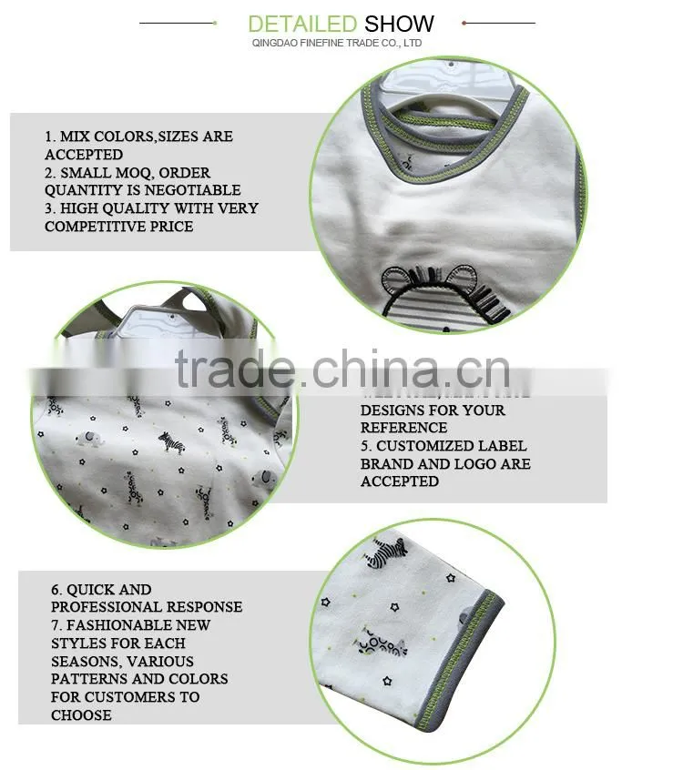 China Wholesale Latest Designs Europe Long Sleeve Baby Clothing Set