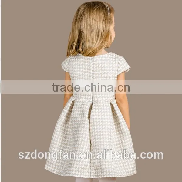 Baby Girls Plaid Cap Sleeve Boutique Dress