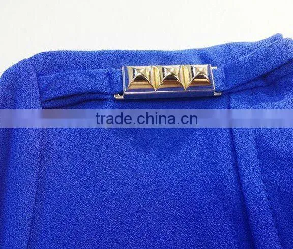 2013 fashion lady's simple chiffon blouses