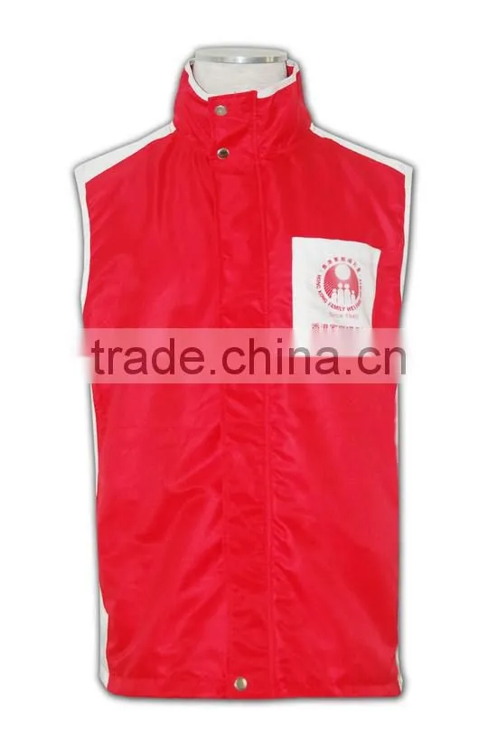 Wholesale factory price manufactures vest uniform cheap custom Company Vest Jackets