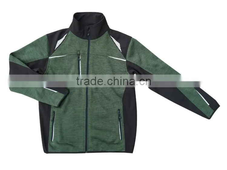 Hot sales melange color mens weaving wear hiking Knitwear Jacket