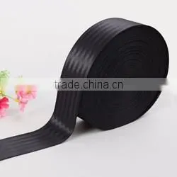 Brown Striped Canvas Webbing for Waist Belt
