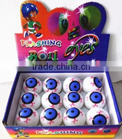 Halloween flashing sport bounce ball TPR rubber bounce ball