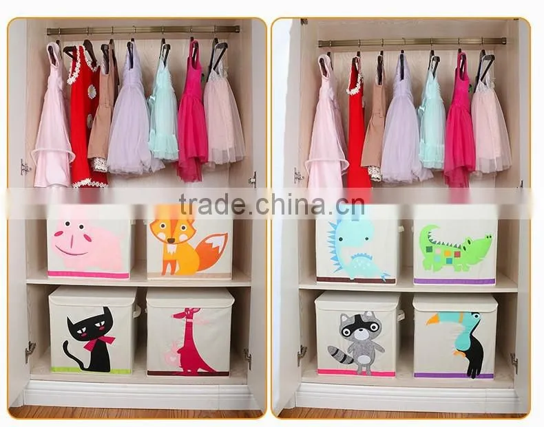 cotton canvas storage bin /box for toy organizer