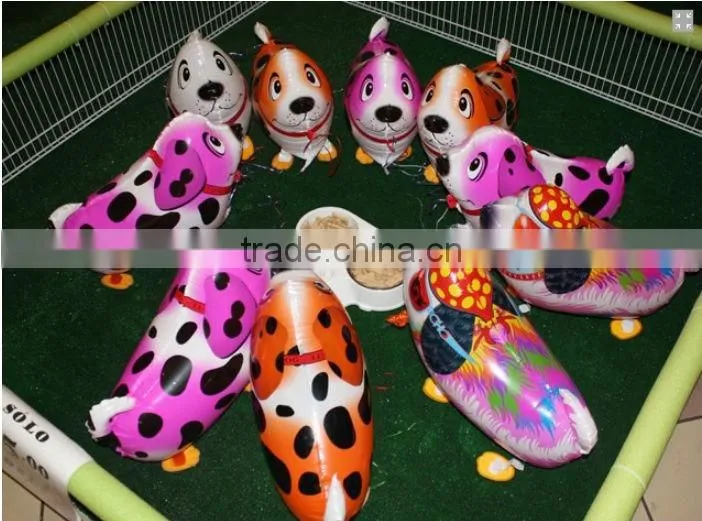 Wholesale cheap walking pet FLY horse shaped mylar helium aluminium foil balloon