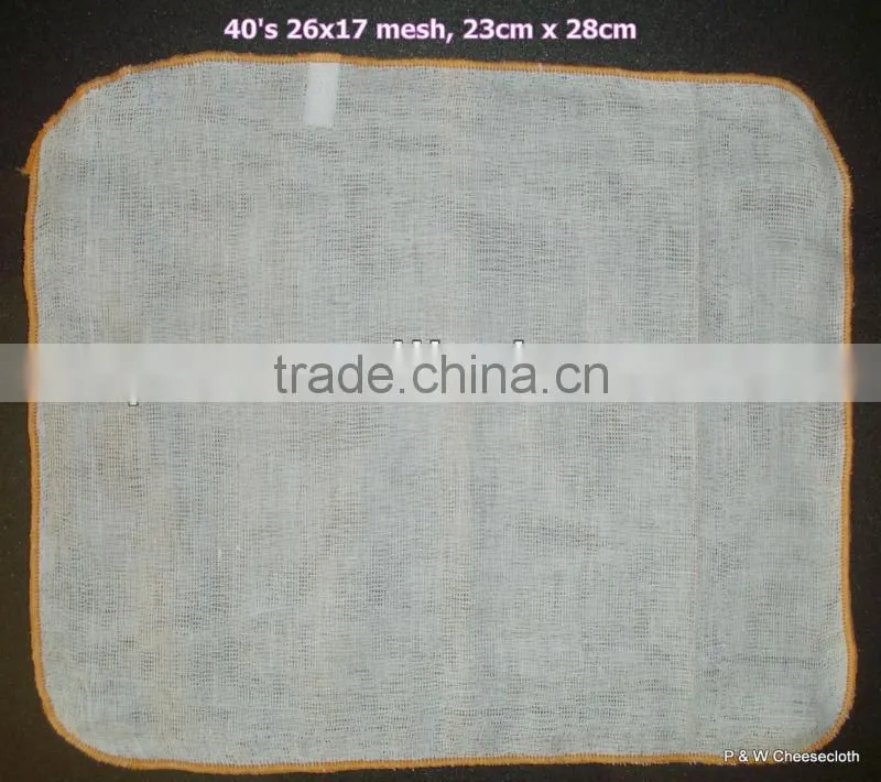 100% Cotton Gauze Cheese Cloth Face Cleaning Cloth 4layers 23cm x 28cm