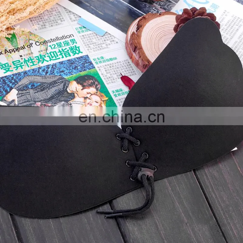 Strapless Bra Self Adhensive Backless Invisible Brassiere A B C cup,Sexy Push Up Bra Beige Black