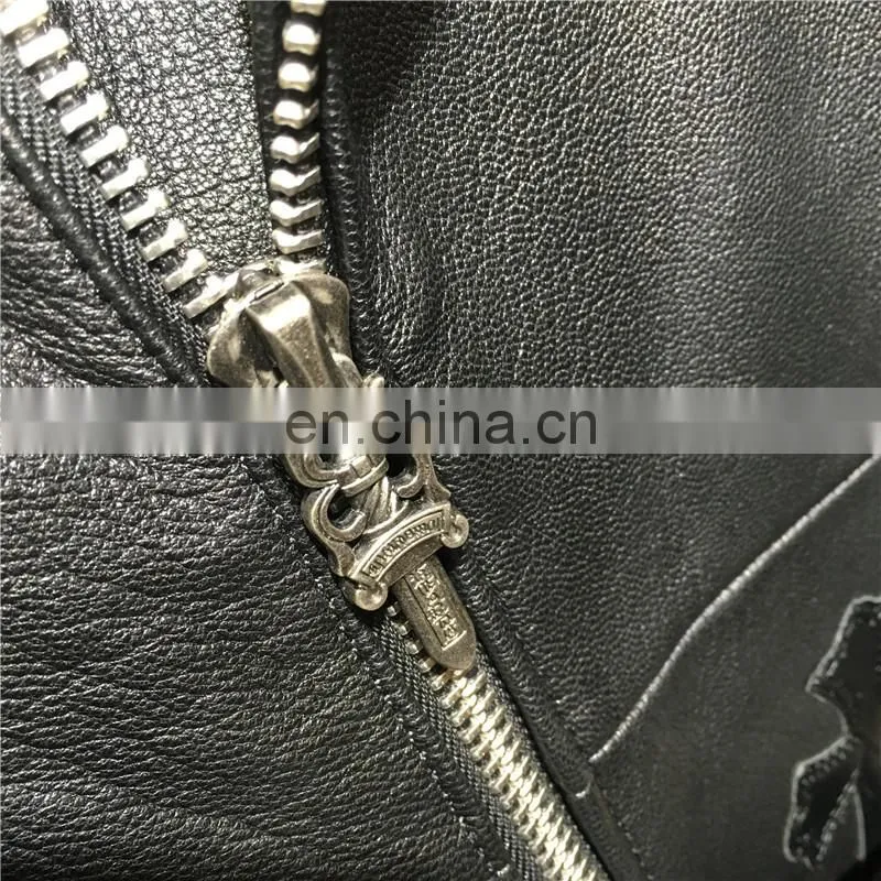 Wholesale New Product Sheep Skin Leather Coats Fashion Genuine Long Leather Coat
