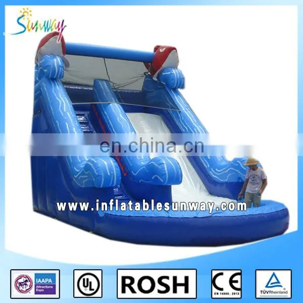 SUNWAY Hot Sale giant slide for sale,used fiberglass water slide for sale,jumbo water slide inflatable