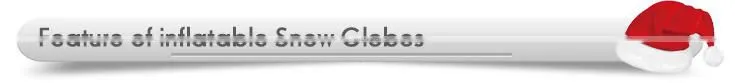 Attractive interesting inflatable snow globe for christmas, wedding snow globe,inflatable christmas snow globe