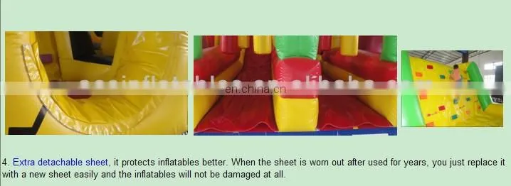 New Hippo Design Inflatable Obstacle Course