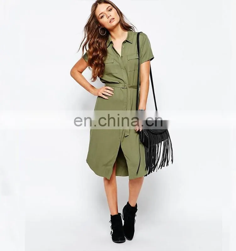 Top quality long sleeve cotton mini dress latest designer one piece girls party dresses