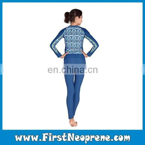 Blue Classic Design UV Protection Custom Rashguard