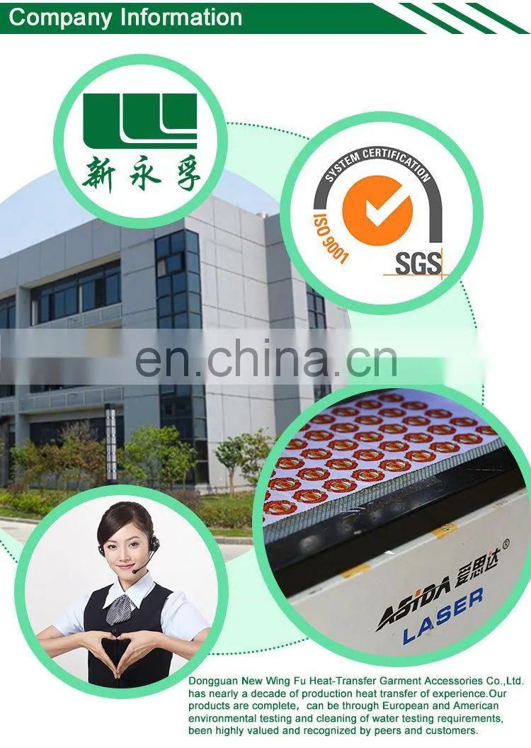 2015 Hot promotional high quality heat press clothing labels