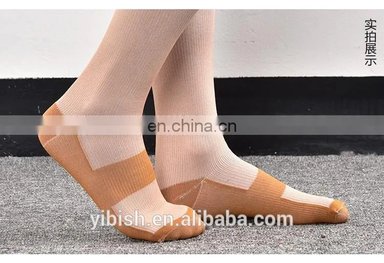 Unisex Copper-Infused Compression Socks#YLW-10