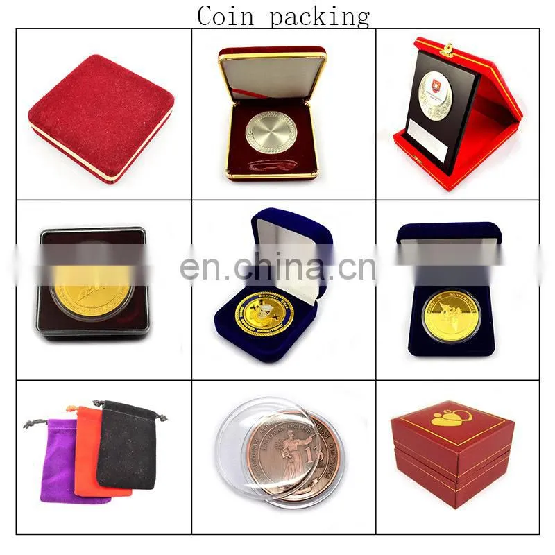 Wholesale custom logo cheap metal blank silver coin