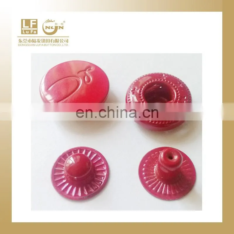 10MM LOGO lased snap fastener for garment