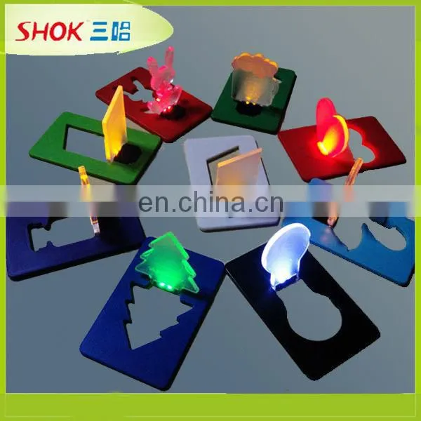 Customized fashion greeting LED credit card light Made in China