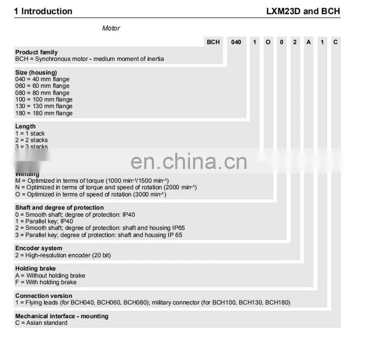 Whole New Original Schnaider 750w Servo Motor Drive BCH0802O12A1C For Food Packing Machine